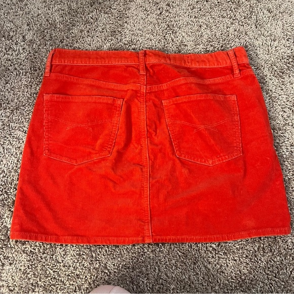 {Gap} Corduroy Red/Orange Mini Skirt - Picture 8 of 8